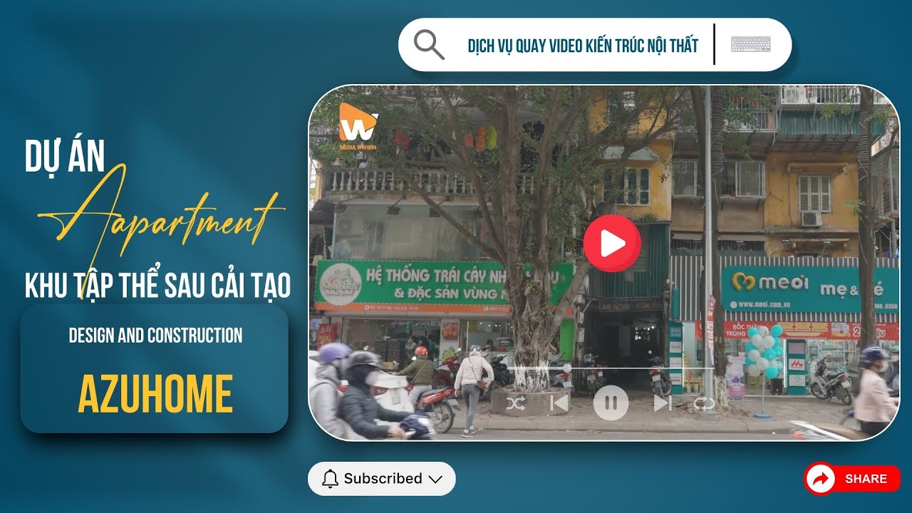 Quay video nội thất căn hộ khu tập thể cũ cải tạo tại Hà Nội - Media WinWin